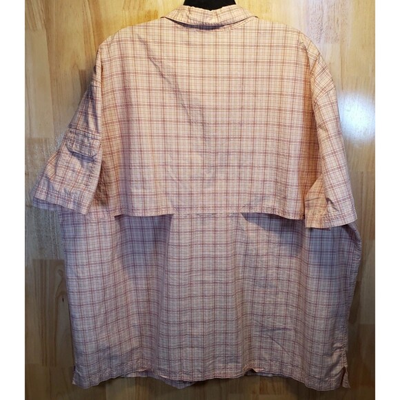 Lot 2 Men's 3XL Long Sleeve Shirts 29" P2P Eddie Bauer St John's Bay Plaid/Khaki - Picture 12 of 14